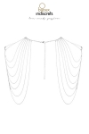 Bijoux d'épaules et de dos en chainettes métalliques argentées Bijoux d'épaules et de dos en chainettes métalliques argentées