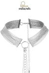 Collier en chainettes métalliques argentées Collier en chainettes métalliques argentées