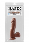Gode réaliste marron 18 cm - Basix Gode réaliste marron 18 cm - Basix