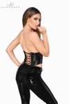 Corset faux cuir laqué F211 Corset faux cuir laqué F211