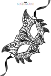 Loup broderie souple Nuit Loup broderie souple Nuit