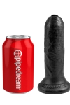 Gode noir 17,5 cm avec prépuce - King Cock Gode noir 17,5 cm avec prépuce - King Cock