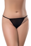 String noir avec strass - Paris Hollywood String noir avec strass - Paris Hollywood