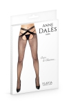 Collant résille ouvert noir Flavia - Anne d'Alès Collant résille ouvert noir Flavia - Anne d'Alès