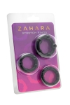 Set 3 Cockrings noir - Zahara Set 3 Cockrings noir - Zahara