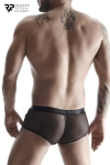 Boxer noir wetlook et mesh - Regnes Boxer noir wetlook et mesh - Regnes