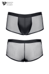 Boxer noir wetlook et mesh - Regnes Boxer noir wetlook et mesh - Regnes