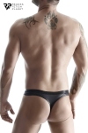 String wetlook noir - Regnes String wetlook noir - Regnes