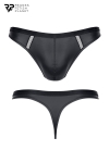 String wetlook noir - Regnes String wetlook noir - Regnes