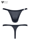 String noir wetlook - Regnes String noir wetlook - Regnes