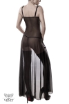 Set déshabillé tulle et dentelle 2 pièces - Grey Velvet Set déshabillé tulle et dentelle 2 pièces - Grey Velvet