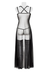 Set déshabillé tulle et dentelle 2 pièces - Grey Velvet Set déshabillé tulle et dentelle 2 pièces - Grey Velvet