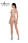 Robe nue résille BS089 - Blanc Robe nue résille BS089 - Blanc