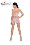 Robe nue résille BS090 - Blanc Robe nue résille BS090 - Blanc