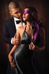 Bandeau BDSM satin pourpre - Sweet Caress Bandeau BDSM satin pourpre - Sweet Caress