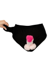 Slip avec pénis en peluche mobile Slip avec pénis en peluche mobile